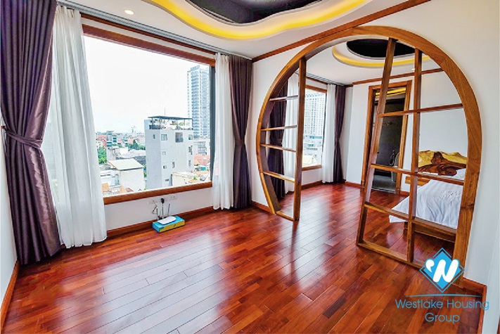 Luxury penthouse apartment for rent in To Ngoc Van st, Tay Ho District 